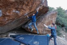 Bouldering in Hueco Tanks on 01/16/2020 with Blue Lizard Climbing and Yoga

Filename: SRM_20200116_1347442.jpg
Aperture: f/5.6
Shutter Speed: 1/250
Body: Canon EOS-1D Mark II
Lens: Canon EF 16-35mm f/2.8 L