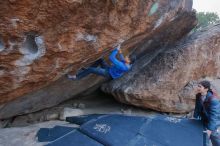 Bouldering in Hueco Tanks on 01/16/2020 with Blue Lizard Climbing and Yoga

Filename: SRM_20200116_1355330.jpg
Aperture: f/6.3
Shutter Speed: 1/320
Body: Canon EOS-1D Mark II
Lens: Canon EF 16-35mm f/2.8 L