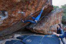 Bouldering in Hueco Tanks on 01/16/2020 with Blue Lizard Climbing and Yoga

Filename: SRM_20200116_1355370.jpg
Aperture: f/6.3
Shutter Speed: 1/320
Body: Canon EOS-1D Mark II
Lens: Canon EF 16-35mm f/2.8 L