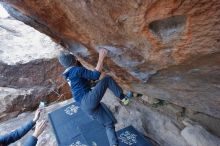 Bouldering in Hueco Tanks on 01/16/2020 with Blue Lizard Climbing and Yoga

Filename: SRM_20200116_1358570.jpg
Aperture: f/4.5
Shutter Speed: 1/320
Body: Canon EOS-1D Mark II
Lens: Canon EF 16-35mm f/2.8 L