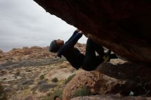 Bouldering in Hueco Tanks on 01/16/2020 with Blue Lizard Climbing and Yoga

Filename: SRM_20200116_1359190.jpg
Aperture: f/13.0
Shutter Speed: 1/320
Body: Canon EOS-1D Mark II
Lens: Canon EF 16-35mm f/2.8 L