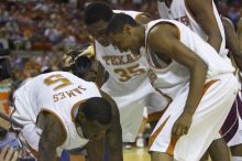 Forward Damion James, #5.  The longhorns defeated the Texas Southern University (TSU) Tigers 90-50 Tuesday night.

Filename: SRM_20061128_2009240.jpg
Aperture: f/2.8
Shutter Speed: 1/640
Body: Canon EOS-1D Mark II
Lens: Canon EF 80-200mm f/2.8 L