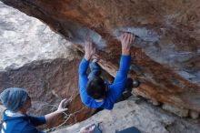 Bouldering in Hueco Tanks on 01/16/2020 with Blue Lizard Climbing and Yoga

Filename: SRM_20200116_1404460.jpg
Aperture: f/5.0
Shutter Speed: 1/320
Body: Canon EOS-1D Mark II
Lens: Canon EF 16-35mm f/2.8 L