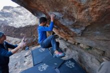 Bouldering in Hueco Tanks on 01/16/2020 with Blue Lizard Climbing and Yoga

Filename: SRM_20200116_1410200.jpg
Aperture: f/2.8
Shutter Speed: 1/320
Body: Canon EOS-1D Mark II
Lens: Canon EF 16-35mm f/2.8 L