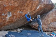 Bouldering in Hueco Tanks on 01/16/2020 with Blue Lizard Climbing and Yoga

Filename: SRM_20200116_1428300.jpg
Aperture: f/5.6
Shutter Speed: 1/320
Body: Canon EOS-1D Mark II
Lens: Canon EF 16-35mm f/2.8 L