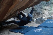 Bouldering in Hueco Tanks on 01/16/2020 with Blue Lizard Climbing and Yoga

Filename: SRM_20200116_1439550.jpg
Aperture: f/2.0
Shutter Speed: 1/400
Body: Canon EOS-1D Mark II
Lens: Canon EF 50mm f/1.8 II