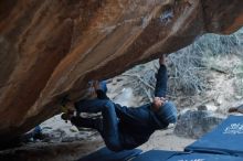 Bouldering in Hueco Tanks on 01/16/2020 with Blue Lizard Climbing and Yoga

Filename: SRM_20200116_1439580.jpg
Aperture: f/2.0
Shutter Speed: 1/400
Body: Canon EOS-1D Mark II
Lens: Canon EF 50mm f/1.8 II