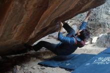 Bouldering in Hueco Tanks on 01/16/2020 with Blue Lizard Climbing and Yoga

Filename: SRM_20200116_1443320.jpg
Aperture: f/4.0
Shutter Speed: 1/250
Body: Canon EOS-1D Mark II
Lens: Canon EF 50mm f/1.8 II