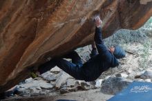 Bouldering in Hueco Tanks on 01/16/2020 with Blue Lizard Climbing and Yoga

Filename: SRM_20200116_1444370.jpg
Aperture: f/3.5
Shutter Speed: 1/250
Body: Canon EOS-1D Mark II
Lens: Canon EF 50mm f/1.8 II