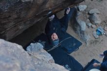 Bouldering in Hueco Tanks on 01/16/2020 with Blue Lizard Climbing and Yoga

Filename: SRM_20200116_1459130.jpg
Aperture: f/5.0
Shutter Speed: 1/250
Body: Canon EOS-1D Mark II
Lens: Canon EF 50mm f/1.8 II