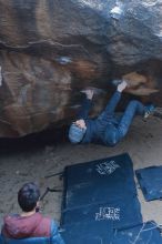 Bouldering in Hueco Tanks on 01/16/2020 with Blue Lizard Climbing and Yoga

Filename: SRM_20200116_1508540.jpg
Aperture: f/3.5
Shutter Speed: 1/250
Body: Canon EOS-1D Mark II
Lens: Canon EF 50mm f/1.8 II