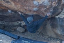 Bouldering in Hueco Tanks on 01/16/2020 with Blue Lizard Climbing and Yoga

Filename: SRM_20200116_1527250.jpg
Aperture: f/2.8
Shutter Speed: 1/250
Body: Canon EOS-1D Mark II
Lens: Canon EF 50mm f/1.8 II