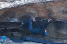 Bouldering in Hueco Tanks on 01/16/2020 with Blue Lizard Climbing and Yoga

Filename: SRM_20200116_1539080.jpg
Aperture: f/3.5
Shutter Speed: 1/250
Body: Canon EOS-1D Mark II
Lens: Canon EF 50mm f/1.8 II