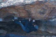 Bouldering in Hueco Tanks on 01/16/2020 with Blue Lizard Climbing and Yoga

Filename: SRM_20200116_1539100.jpg
Aperture: f/3.5
Shutter Speed: 1/250
Body: Canon EOS-1D Mark II
Lens: Canon EF 50mm f/1.8 II