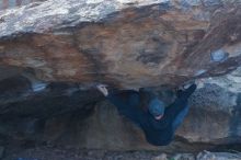 Bouldering in Hueco Tanks on 01/16/2020 with Blue Lizard Climbing and Yoga

Filename: SRM_20200116_1539290.jpg
Aperture: f/4.0
Shutter Speed: 1/250
Body: Canon EOS-1D Mark II
Lens: Canon EF 50mm f/1.8 II