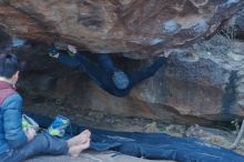 Bouldering in Hueco Tanks on 01/16/2020 with Blue Lizard Climbing and Yoga

Filename: SRM_20200116_1554580.jpg
Aperture: f/3.5
Shutter Speed: 1/250
Body: Canon EOS-1D Mark II
Lens: Canon EF 50mm f/1.8 II