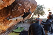 Bouldering in Hueco Tanks on 01/18/2020 with Blue Lizard Climbing and Yoga

Filename: SRM_20200118_1149500.jpg
Aperture: f/4.5
Shutter Speed: 1/250
Body: Canon EOS-1D Mark II
Lens: Canon EF 16-35mm f/2.8 L
