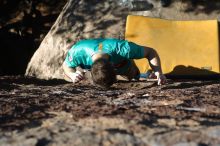 Bouldering in Hueco Tanks on 01/18/2020 with Blue Lizard Climbing and Yoga

Filename: SRM_20200118_1416170.jpg
Aperture: f/4.0
Shutter Speed: 1/400
Body: Canon EOS-1D Mark II
Lens: Canon EF 50mm f/1.8 II