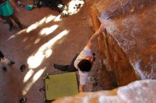 Bouldering in Hueco Tanks on 01/18/2020 with Blue Lizard Climbing and Yoga

Filename: SRM_20200118_1604174.jpg
Aperture: f/4.5
Shutter Speed: 1/250
Body: Canon EOS-1D Mark II
Lens: Canon EF 16-35mm f/2.8 L