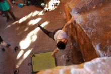 Bouldering in Hueco Tanks on 01/18/2020 with Blue Lizard Climbing and Yoga

Filename: SRM_20200118_1604181.jpg
Aperture: f/4.5
Shutter Speed: 1/250
Body: Canon EOS-1D Mark II
Lens: Canon EF 16-35mm f/2.8 L