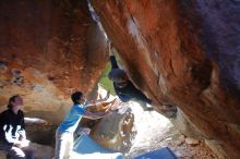 Bouldering in Hueco Tanks on 01/18/2020 with Blue Lizard Climbing and Yoga

Filename: SRM_20200118_1650200.jpg
Aperture: f/3.5
Shutter Speed: 1/250
Body: Canon EOS-1D Mark II
Lens: Canon EF 16-35mm f/2.8 L