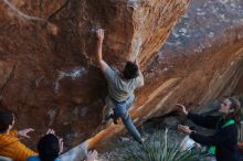 Bouldering in Hueco Tanks on 01/18/2020 with Blue Lizard Climbing and Yoga

Filename: SRM_20200118_1107150.jpg
Aperture: f/4.0
Shutter Speed: 1/250
Body: Canon EOS-1D Mark II
Lens: Canon EF 50mm f/1.8 II