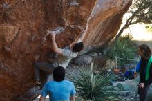 Bouldering in Hueco Tanks on 01/18/2020 with Blue Lizard Climbing and Yoga

Filename: SRM_20200118_1110470.jpg
Aperture: f/4.0
Shutter Speed: 1/250
Body: Canon EOS-1D Mark II
Lens: Canon EF 50mm f/1.8 II