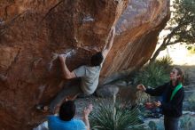 Bouldering in Hueco Tanks on 01/18/2020 with Blue Lizard Climbing and Yoga

Filename: SRM_20200118_1110550.jpg
Aperture: f/4.0
Shutter Speed: 1/250
Body: Canon EOS-1D Mark II
Lens: Canon EF 50mm f/1.8 II