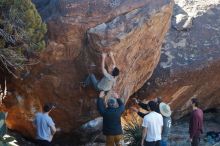 Bouldering in Hueco Tanks on 01/18/2020 with Blue Lizard Climbing and Yoga

Filename: SRM_20200118_1119250.jpg
Aperture: f/5.0
Shutter Speed: 1/250
Body: Canon EOS-1D Mark II
Lens: Canon EF 50mm f/1.8 II