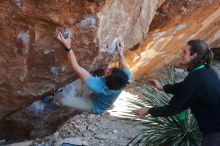 Bouldering in Hueco Tanks on 01/18/2020 with Blue Lizard Climbing and Yoga

Filename: SRM_20200118_1129590.jpg
Aperture: f/4.5
Shutter Speed: 1/250
Body: Canon EOS-1D Mark II
Lens: Canon EF 50mm f/1.8 II