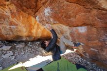 Bouldering in Hueco Tanks on 01/18/2020 with Blue Lizard Climbing and Yoga

Filename: SRM_20200118_1153260.jpg
Aperture: f/5.0
Shutter Speed: 1/250
Body: Canon EOS-1D Mark II
Lens: Canon EF 16-35mm f/2.8 L