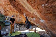 Bouldering in Hueco Tanks on 01/18/2020 with Blue Lizard Climbing and Yoga

Filename: SRM_20200118_1157320.jpg
Aperture: f/5.0
Shutter Speed: 1/250
Body: Canon EOS-1D Mark II
Lens: Canon EF 16-35mm f/2.8 L