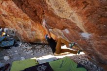 Bouldering in Hueco Tanks on 01/18/2020 with Blue Lizard Climbing and Yoga

Filename: SRM_20200118_1157500.jpg
Aperture: f/5.0
Shutter Speed: 1/250
Body: Canon EOS-1D Mark II
Lens: Canon EF 16-35mm f/2.8 L