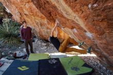 Bouldering in Hueco Tanks on 01/18/2020 with Blue Lizard Climbing and Yoga

Filename: SRM_20200118_1159260.jpg
Aperture: f/5.0
Shutter Speed: 1/250
Body: Canon EOS-1D Mark II
Lens: Canon EF 16-35mm f/2.8 L