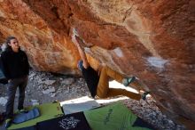 Bouldering in Hueco Tanks on 01/18/2020 with Blue Lizard Climbing and Yoga

Filename: SRM_20200118_1203510.jpg
Aperture: f/5.6
Shutter Speed: 1/250
Body: Canon EOS-1D Mark II
Lens: Canon EF 16-35mm f/2.8 L