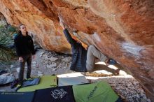 Bouldering in Hueco Tanks on 01/18/2020 with Blue Lizard Climbing and Yoga

Filename: SRM_20200118_1206490.jpg
Aperture: f/4.5
Shutter Speed: 1/250
Body: Canon EOS-1D Mark II
Lens: Canon EF 16-35mm f/2.8 L