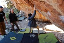 Bouldering in Hueco Tanks on 01/18/2020 with Blue Lizard Climbing and Yoga

Filename: SRM_20200118_1206540.jpg
Aperture: f/4.0
Shutter Speed: 1/250
Body: Canon EOS-1D Mark II
Lens: Canon EF 16-35mm f/2.8 L