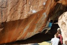 Bouldering in Hueco Tanks on 01/18/2020 with Blue Lizard Climbing and Yoga

Filename: SRM_20200118_1237400.jpg
Aperture: f/8.0
Shutter Speed: 1/250
Body: Canon EOS-1D Mark II
Lens: Canon EF 16-35mm f/2.8 L