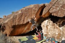 Bouldering in Hueco Tanks on 01/18/2020 with Blue Lizard Climbing and Yoga

Filename: SRM_20200118_1247580.jpg
Aperture: f/8.0
Shutter Speed: 1/250
Body: Canon EOS-1D Mark II
Lens: Canon EF 16-35mm f/2.8 L