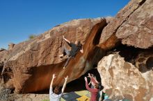 Bouldering in Hueco Tanks on 01/18/2020 with Blue Lizard Climbing and Yoga

Filename: SRM_20200118_1248050.jpg
Aperture: f/8.0
Shutter Speed: 1/250
Body: Canon EOS-1D Mark II
Lens: Canon EF 16-35mm f/2.8 L