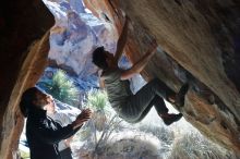 Bouldering in Hueco Tanks on 01/18/2020 with Blue Lizard Climbing and Yoga

Filename: SRM_20200118_1304330.jpg
Aperture: f/4.5
Shutter Speed: 1/250
Body: Canon EOS-1D Mark II
Lens: Canon EF 50mm f/1.8 II