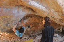 Bouldering in Hueco Tanks on 01/18/2020 with Blue Lizard Climbing and Yoga

Filename: SRM_20200118_1314500.jpg
Aperture: f/2.8
Shutter Speed: 1/250
Body: Canon EOS-1D Mark II
Lens: Canon EF 50mm f/1.8 II