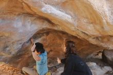 Bouldering in Hueco Tanks on 01/18/2020 with Blue Lizard Climbing and Yoga

Filename: SRM_20200118_1314521.jpg
Aperture: f/2.8
Shutter Speed: 1/250
Body: Canon EOS-1D Mark II
Lens: Canon EF 50mm f/1.8 II