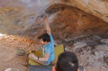 Bouldering in Hueco Tanks on 01/18/2020 with Blue Lizard Climbing and Yoga

Filename: SRM_20200118_1317281.jpg
Aperture: f/2.8
Shutter Speed: 1/250
Body: Canon EOS-1D Mark II
Lens: Canon EF 50mm f/1.8 II