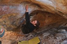 Bouldering in Hueco Tanks on 01/18/2020 with Blue Lizard Climbing and Yoga

Filename: SRM_20200118_1326540.jpg
Aperture: f/2.8
Shutter Speed: 1/320
Body: Canon EOS-1D Mark II
Lens: Canon EF 50mm f/1.8 II