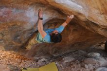 Bouldering in Hueco Tanks on 01/18/2020 with Blue Lizard Climbing and Yoga

Filename: SRM_20200118_1327230.jpg
Aperture: f/2.8
Shutter Speed: 1/320
Body: Canon EOS-1D Mark II
Lens: Canon EF 50mm f/1.8 II