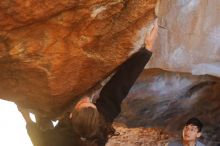 Bouldering in Hueco Tanks on 01/18/2020 with Blue Lizard Climbing and Yoga

Filename: SRM_20200118_1344140.jpg
Aperture: f/2.8
Shutter Speed: 1/320
Body: Canon EOS-1D Mark II
Lens: Canon EF 50mm f/1.8 II