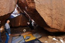 Bouldering in Hueco Tanks on 01/18/2020 with Blue Lizard Climbing and Yoga

Filename: SRM_20200118_1525420.jpg
Aperture: f/5.0
Shutter Speed: 1/250
Body: Canon EOS-1D Mark II
Lens: Canon EF 16-35mm f/2.8 L