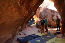 Bouldering in Hueco Tanks on 01/18/2020 with Blue Lizard Climbing and Yoga

Filename: SRM_20200118_1529020.jpg
Aperture: f/3.5
Shutter Speed: 1/250
Body: Canon EOS-1D Mark II
Lens: Canon EF 16-35mm f/2.8 L