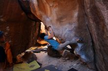 Bouldering in Hueco Tanks on 01/18/2020 with Blue Lizard Climbing and Yoga

Filename: SRM_20200118_1532040.jpg
Aperture: f/4.0
Shutter Speed: 1/250
Body: Canon EOS-1D Mark II
Lens: Canon EF 16-35mm f/2.8 L